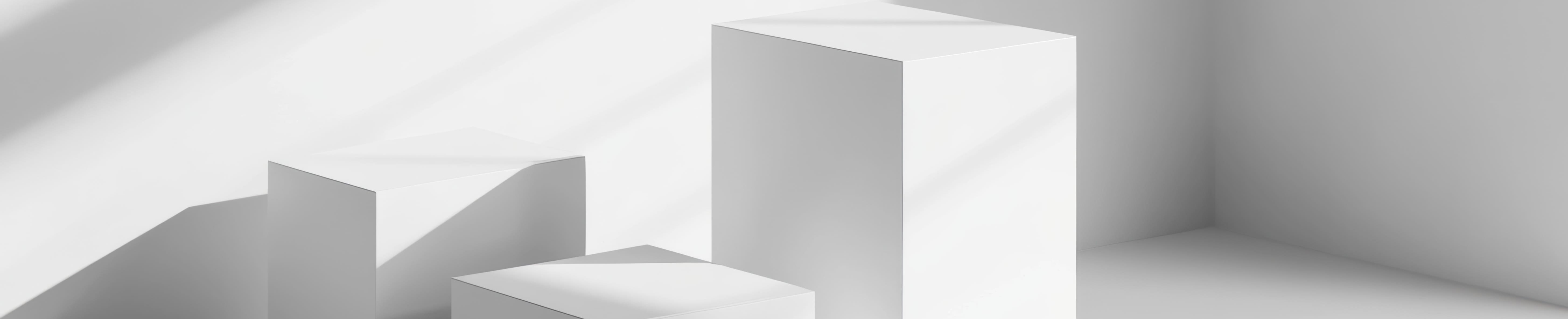 白い直方体の台座